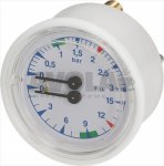 MANOMETER FÜR KESSEL-PUMPE ø 63 mm