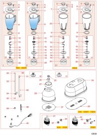 CEADO MIXER B98-B98R-XB98 Explosionszeichnung