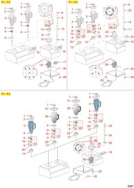 DIHR - MIXER VIELFACHE GRUPPE F1 F2 Explosionszeichnung