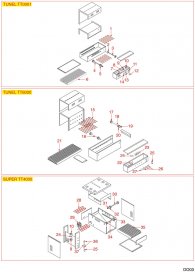 DOSILET - DREHTOASTER TT0001-TT6000-TT4000 Explosionszeichnung