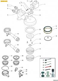 CASADIO - DODICI KAFFEEGRUPPE Explosionszeichnung