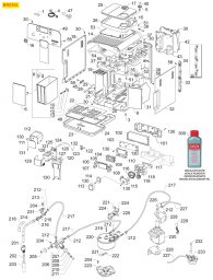 Gaggia Brera Ex1 Explosionszeichnung