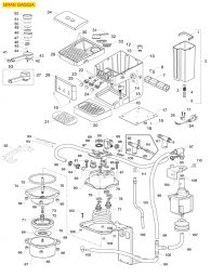 Gaggia Gran Gaggia Explosionszeichnung