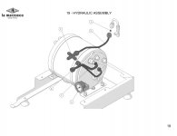 Linea Mini Hydraulische Anlage und Pumpen Manometer Explosionszeichnung