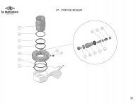 37 - COFFEE BOILER Explosionszeichnung