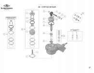 39 - COFFEE BOILER Explosionszeichnung