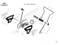 43 - COFFEE BOILER Explosionszeichnung