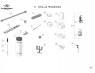 61 - HOSE AND ACCESSORIES Explosionszeichnung