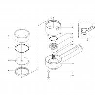Saeco Gaggia Gran Crema Siebträger Ersatzteile Explosionszeichnung