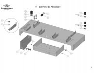 11 - BODY PANEL ASSEMBLY Explosionszeichnung