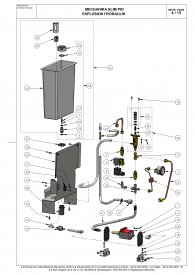 ECM Mechanika Slim PID Wassertank Explosionszeichnung